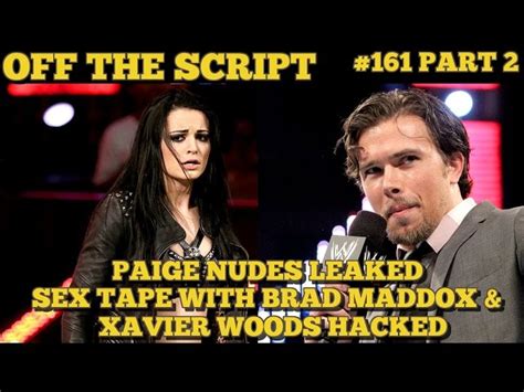 xavier woods and paige video|WWE star Paiges sex tape with Brad Maddox leaked